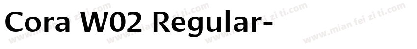 Cora W02 Regular字体转换
